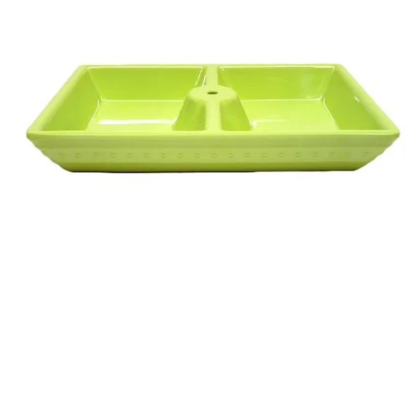 Nora Fleming Set x3 Pastel Melamine Dainty Dishes MEL07 Lot 2020 Dish Green Pink - Picture 8 of 10